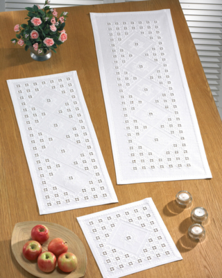 Kit per Ricamo Hardanger 37 x 103 cm