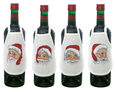 Kit da ricamo 4 teste di elfi 10 x 15 cm