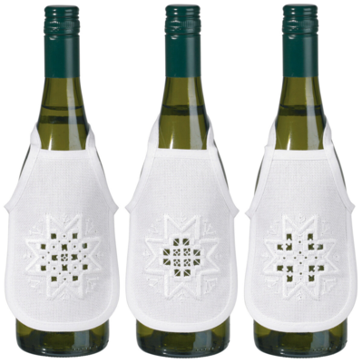 Kit da ricamo Hardanger stella 3 pz 10 x 15 cm