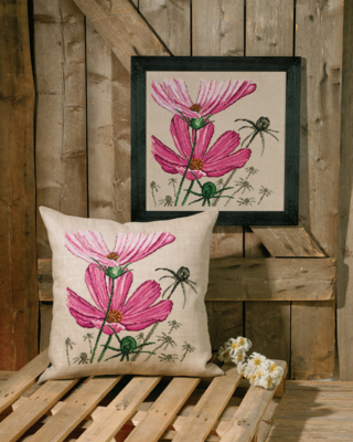 Kit per Ricamo Margherita 60 x 60 cm