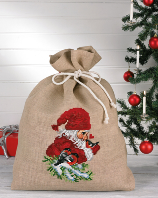 Kit Ricamo Cardellini e Gnomo 85 x 68 cm