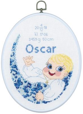 Kit da ricamo Oscar con 5958/03 20 x 26 cm