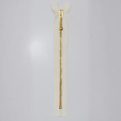 YKK Cerniera Fissa, Ottone, 4 mm 841 Ecru