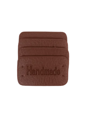 Go Handmade Handmade Label, 4 pz: Marrone