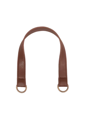 Go Handmade Manico per borsa con anello a O: Marrone/bronzo