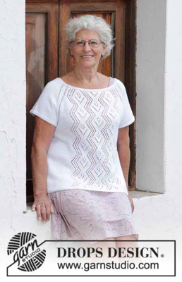 188-16 Top con diamanti in pizzo di DROPS Design