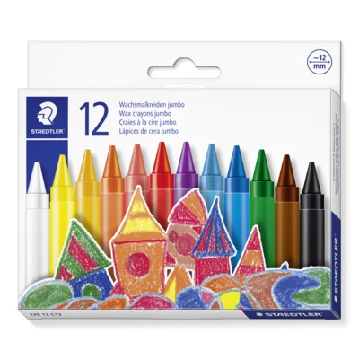STAEDTLER Noris Club jumbo 229 colori a cera, 12 pezzi – Immagine principale