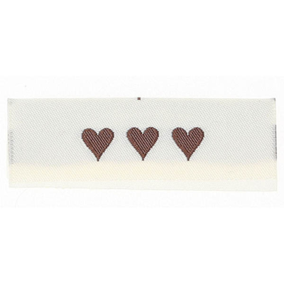 Go Handmade Etichetta Intrecciata, Doppia Faccia, 50 x 11,5 mm, 10 pezzi Lato posteriore