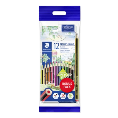 STAEDTLER Noris Club Matite colorate + Matita e gomma, 12 + 2 pezzi – Immagine principale