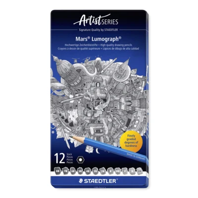 Matite Lumograph Mars STAEDTLER, 12 pezzi – Immagine principale chiuso