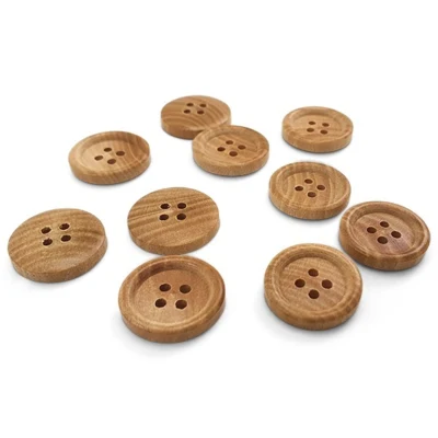 HobbyArts Bottone in legno, 20 mm, 10 pz