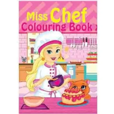 Libro da colorare A4 Miss Chef, 16 pagine