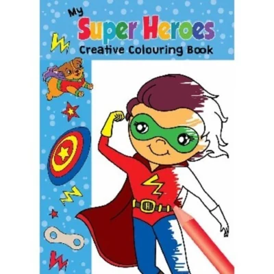 Libro da colorare A4 Supereroi, 16 pagine