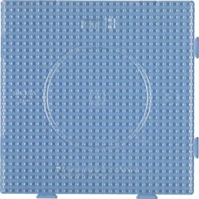 Hama Piatto grande perlato 234TR (15x15 cm) - Trasparente
