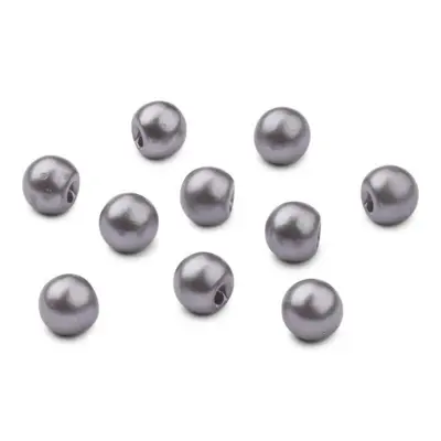 HobbyArts Bottoni perle, Grigi, 12 mm, 10 pezzi