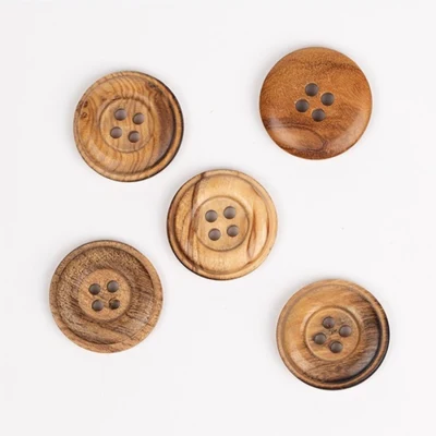 50 bottoni grandi in legno nero – diametro 30 mm – 4 fori in legno (#1)  QC2642 : : Casa e cucina