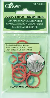 Anelli di marcatura a trifoglio, Jumbo (rosso/verde)