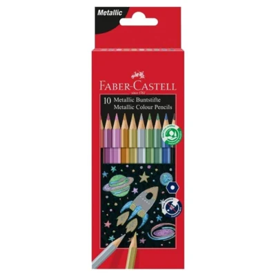 Faber-Castell, Matite Colorate Metalliche set da 10
