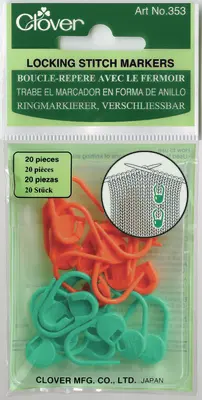 Lucchetti marcatori trifoglio (arancione/verde)