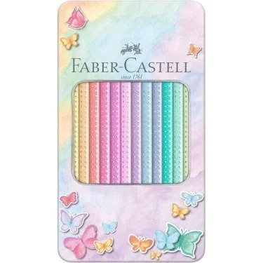 Faber-Castell, Matite Colorate Pastello Sparkle, confezione da 12