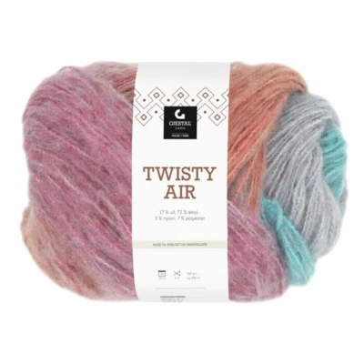 Gjestal Twisty Air 9107 Fenicottero/turchese stampa