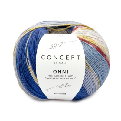 Katia Concept Onni Socks 401 Grigio-Blu-Bordeaux