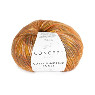 Katia Concept Cotton-Merino Tones 305 Kaki-ocra-ruggine