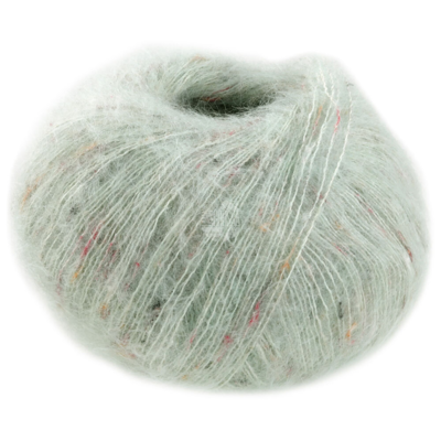 Lana Grossa Natural Superkid Tweed 617 Verde grigio