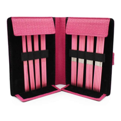 Set di Ferri a Doppia Punta LYKKE Blush, Magenta, 15 cm