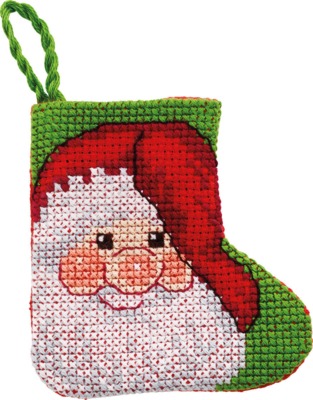 Kit Ricamo Babbo Natale 7 x 7 cm