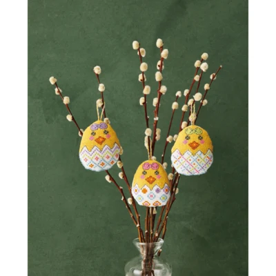 Uova decorative confezione da 3, 6 x 7 cm