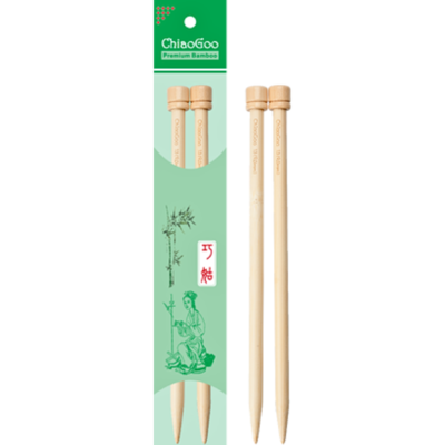 ChiaoGoo Ferri Dritti in Bambù Naturale (23 e 30 cm)