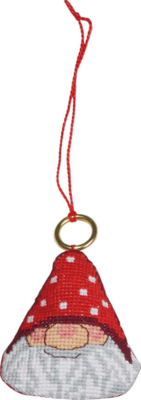 Kit Ricamo Testa di Babbo Natale 6 x 7 cm