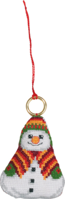 Kit da ricamo Pupazzo di neve 6 x 7 cm