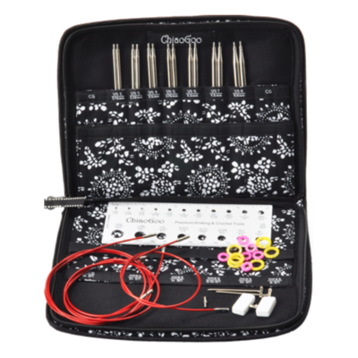 ChiaoGoo Set di Ferri Circolari Intercambiabili Twist Red Lace, Small, 13 cm