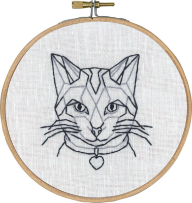 Kit da Ricamo Gatto in Linea con 5810/13