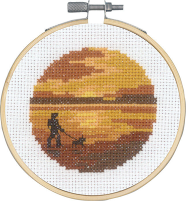 Kit da Ricamo Cane in Autunno m/5810/10