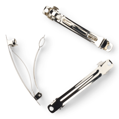 LindeHobby Fermagli per Capelli, Argento, 6 mm, 3 pz