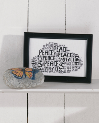 Kit di Ricamo Pace in una Nuvola 9 x 14 cm