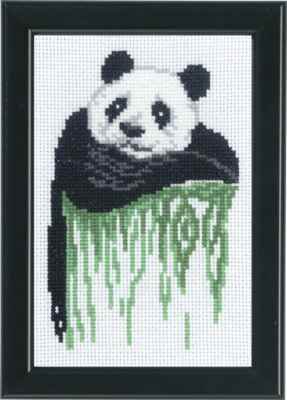 Kit Ricamo Panda 14 x 19 cm