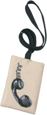 Kit ricamo Telefono 8 x 13 cm