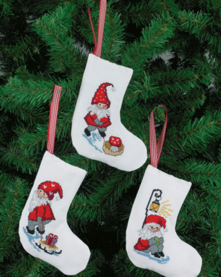 Kit Ricamo Folletto sotto il lampione 12 x 14 cm