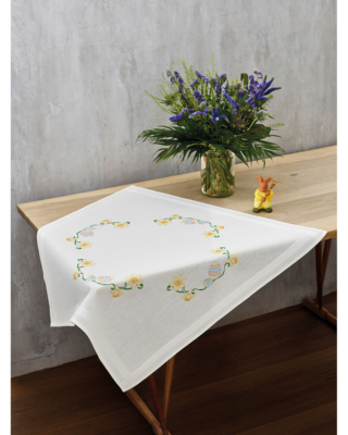 Kit per ricamo Narcisi & Uova 80 x 80 cm