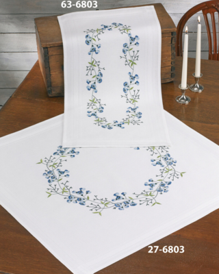 Kit da ricamo Campanule 80 x 80 cm