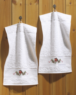 Kit Ricamo Ciuffolotti 2 pz. 30 x 50 cm