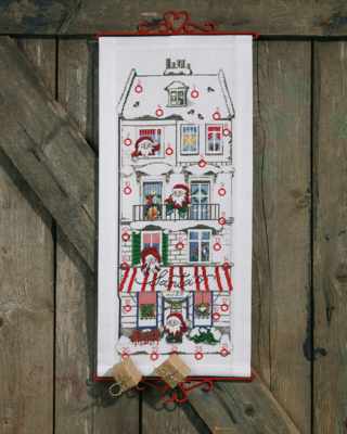 Kit Ricamo Casa di Babbo Natale B5125/32 32x70 cm