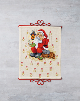 Kit Ricamo Babbo Natale con Cane B5125/35 35 x 43 cm