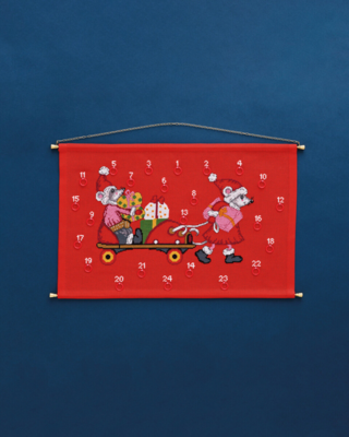 Kit punto croce Topolino su pattino 46 x 30 cm B5205/46