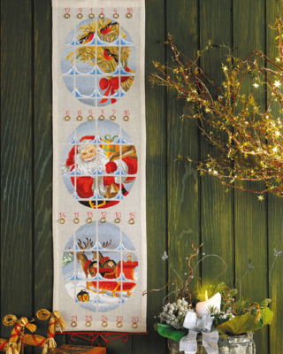 Kit per Ricamo Natale con slitta 28x100cm B5125/28