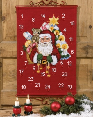 Kit Ricamo Babbo Natale con sacco 60x40 cm 5125/40
